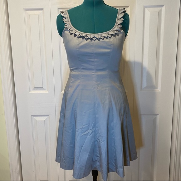 NWT Nine West Dew Drop Fit & Flare Silver Tank Dress Size 12 - Picture 4 of 15